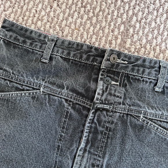 Vintage Marithé François Girbaud Baggy Jeans Men’s 32 Y2K Black Wash - Picture 2 of 10